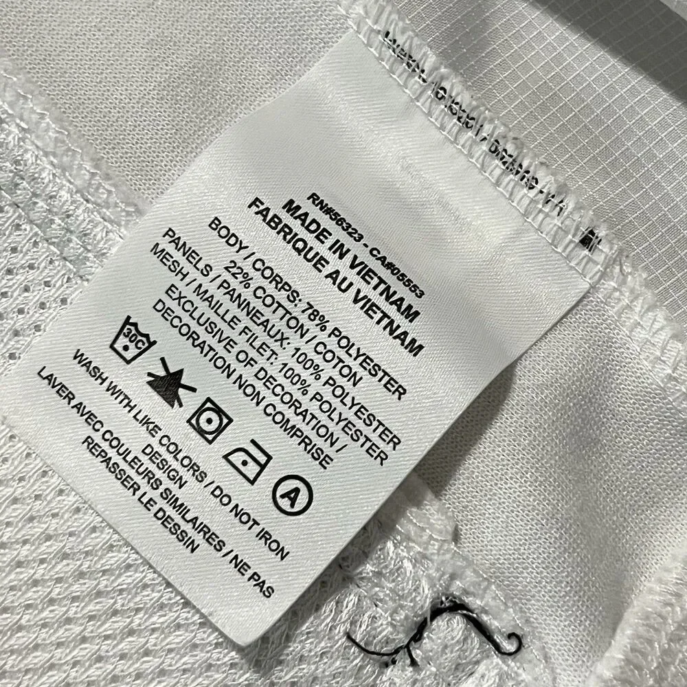 Nike Air Jordan Statement Hoodie Zip Up White Black Mens Size Small DA9854-100